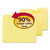 Smead 11984 Supertab Colored File Folders 1/3 Cut Letter Yellow 100/Box