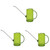YARNOW 3pcs Mini Plants Small Watering Can for Indoor Plants Outdoor Plants Succulent Planters House Plants Water Can for Plants Watering Can Indoor Plants Kettle Potted Plant Small House