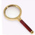 LAJUU Magnifying Glasses,5X Handheld Magnifying Glass Redwood Handle Reading Magnifier Glass Glasses for Read Books Newspaperss Hobby Observation Classroom Science