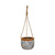 Creative Co-Op Terracotta Jute Rope, Multicolor Hanging Planter, Multi