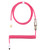 Kraken Pink Coiled Keyboard Cable - Artisan Coiled USB C Cable with Aviator Connector for Mechanical Gaming Keyboards (Pink)