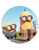 Minions Edible Image Cake Topper Wafer Disc 8''
