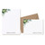 CURIO PRESS Personalized Stationery BUNDLE - Flat Cards, Envelopes + Notepad - Modern Rustic Womens Stationary Set - EUCALYPTUS 2-SET