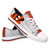 FOCO Cincinnati Bengals NFL Womens Glitter Low Top Canvas Shoes - 9