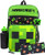 Minecraft Creeper TNT Print 5 Pc Backpack Bookbag Set Lunch Box Water Bottle