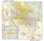 Phoenix, Arizona Wall Map, Large - 22.75" x 21.5" Laminated