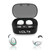 VOLT PLUS TECH Wireless V5.1 PRO Earbuds Compatible with Beats Flex IPX3 Bluetooth Touch Waterproof/Sweatproof/Noise Reduction with Mic (White)