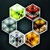 Paladone Minecraft LED Hexagon Block Lights, Rearrangeable & Wall Mountable with Adhesive Backing, Decor for Boys Room, Remote Control & Touch Control Options