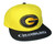 Mitchell & Ness Grambling State University Tigers Logo On Bill Snapback Adjustable Hat Cap - Yellow and Black