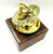 Brass Round Sundial Compass Nautical with Wood Box Maritime Gift Vintage