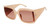 TAHARI Women's TH810 Oversized UV400 Protective Square Sunglasses. Elegant Gifts for Her, 60 mm, Nude