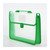 Files Folder A4 Wallet Plastic Folder Poly Pockets Envelope Waterproof Expanding Document File Folders with Button Portable Handle Files Organizer (Color : Green)