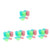 NUOBESTY 60 pcs Gradient Eraser Cute erasers for Kids Painting erasers Artist erasers Writing erasers Study erasers Kids Pencil erasers Mini Pencil erasers Jelly PVC Small Eraser Child