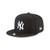 New Era Unisex-Adults New York Yankees Basic 59Fifty Fitted Cap Hat Black/White 11591127 (Size 7 1/4)