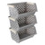 Joyeen 3-pack Stackable Organizer Basket Bins, Plastic Stacking Storage Basket