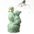 Vikingenes Gourd Wine Flask, Chinese Geomantic Gourd Decoration, Outdoor Camping Flask Liquor Bottle Flagon for Home Kitchen Bar,Green,500ML