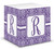 Personalized Initial Damask Sticky Note Cube