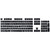 HUYUN A Full Set 109 keycaps Replacement for Logitech G813/G815/G913/G915 TKL RGB Mechanical Gaming Keyboard Black