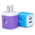 USB Charger Cube, Wall Charger Plug, Ailkin 2.1A Dual Port USB Adapter Power Plug Charging Station Box Base Replacement for iPhone X/8/7, iPad, Samsung Phones and More USB Charging Block