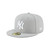 New Era Men's Hat New York Yankees MLB Basic Gray Fitted Cap 11591125 (7 7/8)