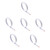 6pcs Metric Tape Body Tape Measure Metric Measuring Tape Adhesive Ruler self Adhesive Measuring Tape Cloth Tape Measure Miter Sticker Track Carpentry Ruler Steel Tape Metric System