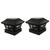 DOITOOL 2pcs Solar Post Lamp Lampara Solar para Exterior Outdoor Fence Exterior Solar Powered Lights Outdoor Post Light Lamp Outdoor Pillar Lamp Solar Column Lights Pillar Light Fence Lamp