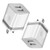 LEEKOTECH USB Wall Charger, 2-Pack 2.1A/5V USB Plug Dual Port Charging Block Power Adapter Wall Charger Charger Cube Compatible with Phone XR Xs Max X 8 7 6 6S Plus, Samsung, LG, Moto, Android, More