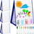 4 Packs Tabletop Magnetic Easel Whiteboard Foldable Dry Erase Drawing Board Double Sided Self Standing Writing Table Top Whiteboard with Dry Erase Markers for Kids Teachers Office