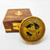 Asian Arts Global Greenwich Compass Brass Solid Direction Pocket Compass with Beautiful Wooden Box Vintage Collectible Item, Birthday Gift