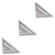 Tofficu 3pcs Triangular Ruler Framing Square Tool Square Protractor Engineering Triangle Ruler Frames for Rafters The Frame Square Frame Metric Triangle Protractor Tools Aluminum Alloy Box