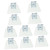 TEHAUX 10 Pcs Grinder Guard Bench Grinder 6 Inch Grinder Eye Shield Attachment Bench Grinder Eye Protector Grinder Attachment Accessories Bench Buffer Tool Bench Blindfold Abs Bracket