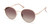 GUESS Women's Classic Round Sunglasses, Shiny Rose Gold, 51mm