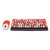 Zyyini Wireless Keyboard & Mouse Combo, 2.4G 86-Key Cute Colorful Round-Key Keyboard for PC Computer Laptop, Retro Typewriter Keyboard Compatible for Windows(Lipstick Mix)