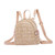 UKCOCO 3 Pcs Woven Backpack Straw Crochet Backpack Travel Backpack Woven Mini Backpack Straw Backpack for Women Chic Backpack Mini Travel Daypack Women Backpack Bag Polyester Miss Beach