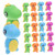 Amosfun 120 Pcs Animal Eraser Mini Alpaca Models Novelty Erasers Pink Erasers Pencil Erasers Giraffe Stationery Puzzle Erasers Pets Stationery Erasers Plastic Primary School Cartoon Gift