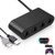 Gamecube Controller Adapter for Nintendo Switch, Super Smash Bros Ultimate Game Cube Adapter for Wii U, PC, Switch. No Driver Need and Works with V8.0