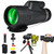 12X50 High Definition Monocular Telescope with Smartphone Adapter & Tripod, BAK-4 Prism & FMC Lens Monoculars with Clear Low Light Vision for Hunting Wildlife Bird Watching Travel Camping Hiking
