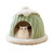 BOSERMEN Cat Cave Bed, Cartoon Cute Cat House, Small Cat Tent Bed House with Removable Washable Cushion Pillow, Warm Dog Bed, Cat Beds for Indoor(M, Green)