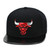 Mitchell & Ness Chicago Bulls Snapback Hat - BlackRedPatent Leather - Basketball Cap for Men, Black, Red, One Size