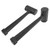 OSALADI 2 Pcs Rubber Ball Hammer Rubber Mallet Hammer Rubber Mallet Furniture Rubber Mallet Set Furniture Tools Mechanic Tool Hammer for Floor Installation Rubber Mallets Flooring Hammer