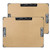 11x17 Clipboard Three Clip with Hardware Corner Guard Extra Large Clipboard Hardboard with 8 Inch Jumbo Lever Clip and 2-4 Inch Lever Clip Clipboards 11x17 Log Color 2 Pack