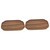 NOLITOY 2pcs Wooden Dinner Plate Food Serving Platter Cheese Board Wood Fruits Tray Sushi Serving Tray Dinner Plates Bread Tray Rectangle Tray Barbecue Serving Plate Wooden Plate Household