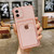 Transparent Card Bag Holder Clear Phone Case for iPhone 11 12 13 14 Pro Max XR X XS SE 2020 7 8 Plus Soft TPU Shockproof Cover,Pink,for iPhone 14