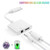 Headphone Adapter for iPhone 7 Charger 3.5mm Adaptor 2 in 1 Music Charger Cables Charge & Aux Audio Convertor for iPhone 8/ X/XS MAX/XR/ 8Plus/ 7/7 Plus Jack Dongle Earphone Support iOS 12 or Above