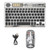 Vikye 2.4G Wireless Keyboard Mouse Combo, Wireless Rechargeable Bluetooth Keyboard Mouse with Backlight for Tablet PC Mobile Phone (Black)