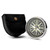 NKlaus Maritim Compass with Leather case Brass Chrome Hiking Compass Pocket Compass 11805
