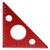 5in/ 13cm Right Angle Triangle Height Ruler Aluminum Alloy Carpenter Measuring Tool