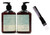 Sleekshop Comb + AMlR Clean Beauty MOISTURIZING Shampoo & Conditioner with AVOCADO, COLLAGEN, Argan + Coconut Oil (w/Premium Teasing Comb) (Shampoo (12 oz) + Conditioner (12 oz))