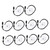 Toddmomy 10 Pcs Signal Mirror Whistle Compass Mirror Survival Mirrors Emergency situations Mirror Reflective Mirror Camping Supplies Camping Supply Acrylic Multifunction Accessories