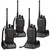 Walkie Talkie for Adults - ANSIOVON Long Range Walky Talky Rechargeable 16 Channels Two Way Radio- Flashlight - Earpiece - Rechargeable Li-ion Battery(Include) - 4 Pack.